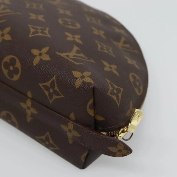 LOUIS VUITTON Monogram Trousse Demi Ronde Cosmetic Pouch M47520 LV Auth 131597 - Picture 5 of 16